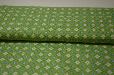 Baumwolle "Sunday" Blumen Muster grün